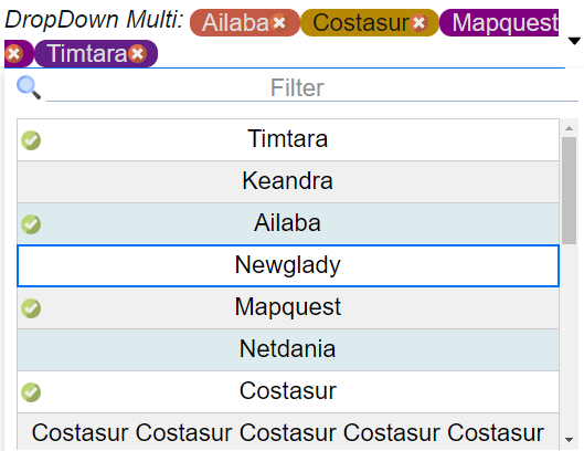 Multi-Select Dropdown Reference Image